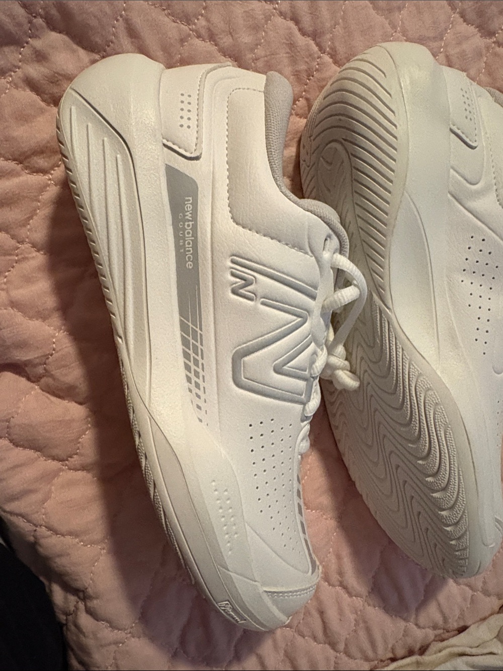 New Balance Women's White Low-Top Athletic Sneakers